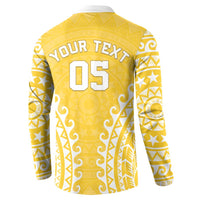 Custom Cook Islands Aitutaki Button Sweatshirt Polynesian Tribal Tattoo