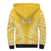 Custom Cook Islands Aitutaki Sherpa Hoodie Polynesian Tribal Tattoo