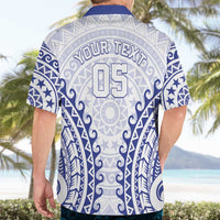 Custom Cook Islands Palmerston Hawaiian Shirt Polynesian Tribal Tattoo