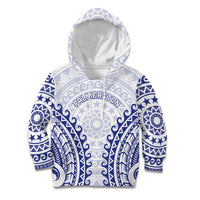 Custom Cook Islands Palmerston Kid Hoodie Polynesian Tribal Tattoo