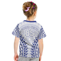 Custom Cook Islands Palmerston Kid T Shirt Polynesian Tribal Tattoo