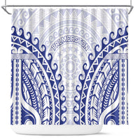 Custom Cook Islands Palmerston Shower Curtain Polynesian Tribal Tattoo