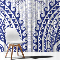 Cook Islands Palmerston Window Curtain Polynesian Tribal Tattoo LT05 - Polynesian Pride