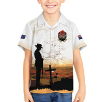 Australia And New Zealand ANZAC Day Family Matching Puletasi and Hawaiian Shirt Battle Of Beersheba