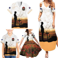 Australia And New Zealand ANZAC Day Family Matching Summer Maxi Dress and Hawaiian Shirt Battle Of Beersheba