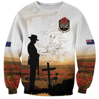 Australia And New Zealand ANZAC Day Sweatshirt Battle Of Beersheba LT05 Unisex Beige - Polynesian Pride