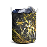 Filipinos Lapu Lapu Hero Laundry Basket Gold Polynesian Tribal Tattoo LT05 - Polynesian Pride