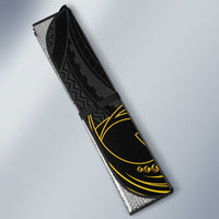 Filipinos Lapu Lapu Hero Auto Sun Shade Gold Polynesian Tribal Tattoo LT05 - Polynesian Pride
