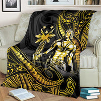 Filipinos Lapu Lapu Hero Blanket Gold Polynesian Tribal Tattoo LT05 - Polynesian Pride