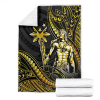 Filipinos Lapu Lapu Hero Blanket Gold Polynesian Tribal Tattoo LT05 - Polynesian Pride