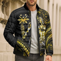 Filipinos Lapu Lapu Hero Bomber Puffer Jacket Gold Polynesian Tribal Tattoo LT05 - Polynesian Pride