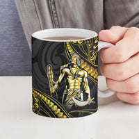 Filipinos Lapu Lapu Hero Ceramic Mug Gold Polynesian Tribal Tattoo LT05 - Polynesian Pride