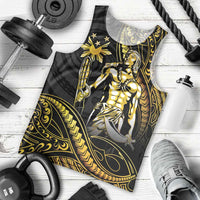 Filipinos Lapu Lapu Hero Men Tank Top Gold Polynesian Tribal Tattoo LT05 - Polynesian Pride