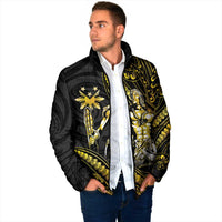 Filipinos Lapu Lapu Hero Padded Jacket Gold Polynesian Tribal Tattoo LT05 - Polynesian Pride
