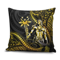 Filipinos Lapu Lapu Hero Pillow Cover Gold Polynesian Tribal Tattoo LT05 Gold - Polynesian Pride