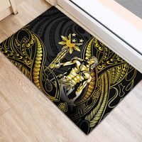 Filipinos Lapu Lapu Hero Rubber Doormat Gold Polynesian Tribal Tattoo LT05 - Polynesian Pride