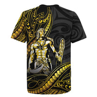 Filipinos Lapu Lapu Hero Rugby Jersey Gold Polynesian Tribal Tattoo LT05 - Polynesian Pride