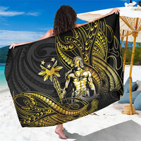 Filipinos Lapu Lapu Hero Sarong Gold Polynesian Tribal Tattoo LT05 One Size 44 x 66 inches Gold - Polynesian Pride