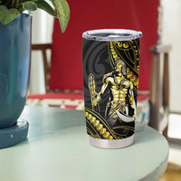 Filipinos Lapu Lapu Hero Tumbler Cup Gold Polynesian Tribal Tattoo LT05 - Polynesian Pride