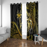 Filipinos Lapu Lapu Hero Window Curtain Gold Polynesian Tribal Tattoo LT05 With Grommets Gold - Polynesian Pride