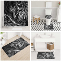 Filipinos Lapu Lapu Hero Bathroom Set Black Polynesian Tribal Tattoo LT05 - Polynesian Pride