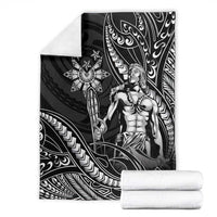 Filipinos Lapu Lapu Hero Blanket Black Polynesian Tribal Tattoo LT05 - Polynesian Pride
