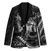 Filipinos Lapu Lapu Hero Blazer Black Polynesian Tribal Tattoo LT05 Unisex Black - Polynesian Pride