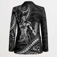 Filipinos Lapu Lapu Hero Blazer Black Polynesian Tribal Tattoo LT05 - Polynesian Pride