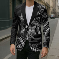 Filipinos Lapu Lapu Hero Blazer Black Polynesian Tribal Tattoo LT05 - Polynesian Pride
