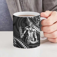 Filipinos Lapu Lapu Hero Ceramic Mug Black Polynesian Tribal Tattoo LT05 - Polynesian Pride