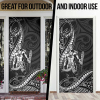 Filipinos Lapu Lapu Hero Door Cover Black Polynesian Tribal Tattoo LT05 - Polynesian Pride