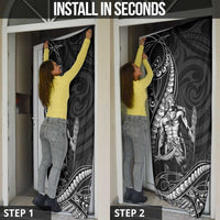 Filipinos Lapu Lapu Hero Door Cover Black Polynesian Tribal Tattoo LT05 - Polynesian Pride