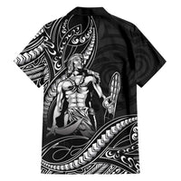 Filipinos Lapu Lapu Hero Family Matching Mermaid Dress and Hawaiian Shirt Black Polynesian Tribal Tattoo