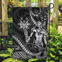 Filipinos Lapu Lapu Hero Garden Flag Black Polynesian Tribal Tattoo LT05 Garden Flag Black - Polynesian Pride