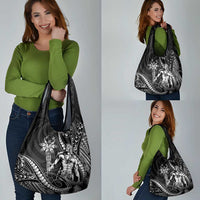 Filipinos Lapu Lapu Hero Grocery Bag Black Polynesian Tribal Tattoo LT05 - Polynesian Pride