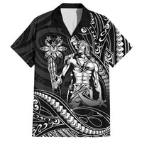 Filipinos Lapu Lapu Hero Hawaiian Shirt Black Polynesian Tribal Tattoo