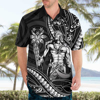 Filipinos Lapu Lapu Hero Hawaiian Shirt Black Polynesian Tribal Tattoo
