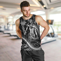 Filipinos Lapu Lapu Hero Men Tank Top Black Polynesian Tribal Tattoo LT05 Black - Polynesian Pride