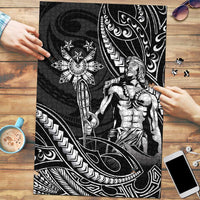 Filipinos Lapu Lapu Hero Puzzle Black Polynesian Tribal Tattoo LT05 Black - Polynesian Pride