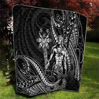 Filipinos Lapu Lapu Hero Quilt Black Polynesian Tribal Tattoo LT05 - Polynesian Pride