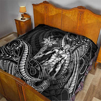 Filipinos Lapu Lapu Hero Quilt Black Polynesian Tribal Tattoo LT05 - Polynesian Pride