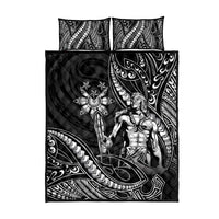 Filipinos Lapu Lapu Hero Quilt Bed Set Black Polynesian Tribal Tattoo LT05 - Polynesian Pride