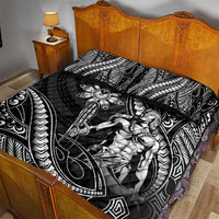 Filipinos Lapu Lapu Hero Quilt Bed Set Black Polynesian Tribal Tattoo LT05 - Polynesian Pride