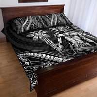Filipinos Lapu Lapu Hero Quilt Bed Set Black Polynesian Tribal Tattoo LT05 - Polynesian Pride
