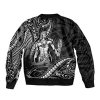 Filipinos Lapu Lapu Hero Sleeve Zip Bomber Jacket Black Polynesian Tribal Tattoo LT05 - Polynesian Pride