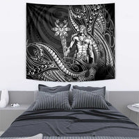 Filipinos Lapu Lapu Hero Tapestry Black Polynesian Tribal Tattoo LT05 - Polynesian Pride