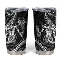 Filipinos Lapu Lapu Hero Tumbler Cup Black Polynesian Tribal Tattoo LT05 Black - Polynesian Pride