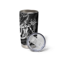 Filipinos Lapu Lapu Hero Tumbler Cup Black Polynesian Tribal Tattoo LT05 - Polynesian Pride
