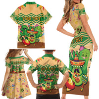 Personalised Hawaii Cinco De Mayo Family Matching Short Sleeve Bodycon Dress and Hawaiian Shirt Funny Style LT05 - Polynesian Pride