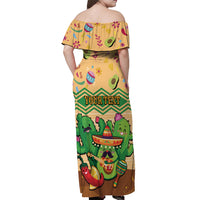 Personalised Hawaii Cinco De Mayo Off Shoulder Maxi Dress Funny Style LT05 - Polynesian Pride